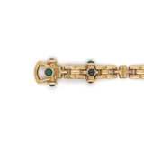 Multi Color Cabochon Gemstones Bracelet