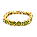 Peridot Line Bracelet