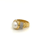 David Yurman Pearl and Diamond Ring