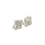 Geometric Diamond Stud Earrings